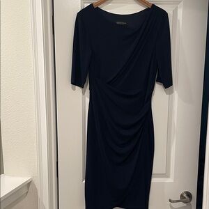 Connected apparel Elegant Dark Blue navy dress size 10